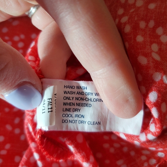 Gap Red Polka Dot Mini Skirt Women's Size Small 100% Rayon NWOT - Picture 10 of 13